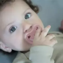 Hevea Natural Rubber Pacifier  Art.210831 Tan Beige  anatomical 3-36 month