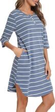 Italian Fashion Night Dress Art.286681 Wine Red Maternity/Nursing Nightgown