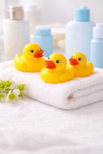 Happy Toys Bath Toy Duck Art.9842 Classic Bath Toy Duck 6cm, makes a squeaking sound vonios žaislo antis