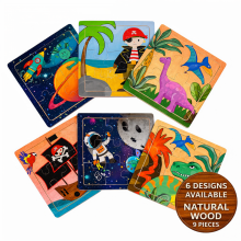 Happy Toys Mini Wooden Puzzle Art.8101 Wooden mini Puzzle,9 psc