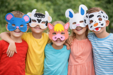 Farm animal mask Art.9673 karnavalo kaukė