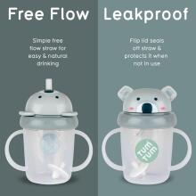 Tum Tum Baby Cup Art.287559 Grey Koala Baby sippy cup with straw for ages 6+ months, 200 ml