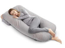 La Bebe™ Cushy Maternity Pillow Art. 5-172 Wild Life. Multifunctional Pregnancy Pillow (U-Shaped), Polyester Fiber Filling, 155×80 cm