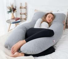 La Bebe™ Cushy Maternity Pillow Art.91911 Green 155x80cm