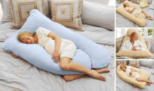 La Bebe™ Cushy Maternity Pillow Art.91911 Green 155x80cm