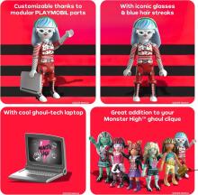 PLAYMOBIL Monster High – Ghoulia Yelps figūrėlė kūrybingiems ir šiurpiems nuotykiams