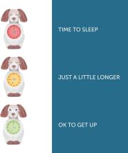 Zazu Kids Davy Dog Sleeptrainer Art.288271 Taupe Sleep Trainer with Davy's Night Light
