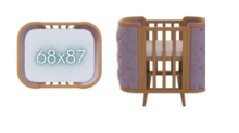 La Bebe™ Boho Bed Art.288283 Children's foam mattress 68x87x7cm (Compatible with Ingvart)