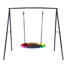 Vaikų sodo supynės gulbės lizdas 100 cm plieninė konstrukcija ECOTOYS