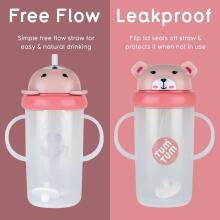 Tum Tum Baby Cup Art.288464 Bear Baby sippy cup with straw for ages 6+ months, 300 ml