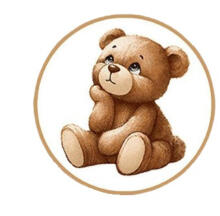 Cover set -  2 pcs - 135x100, 40x60 - a PENSIVE BEAR