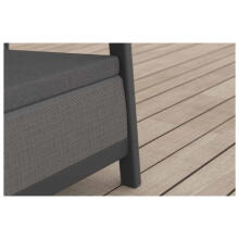 Trivietė sodo sofa &bdquo;Scandi Linea&ldquo;, pilka