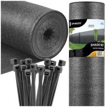 Shade net light anthracite 185 GSM 1.5 x 10 m SN0069