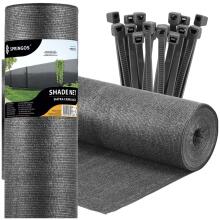 Shade net light anthracite 185 GSM 1.5 x 10 m SN0069