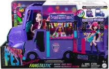 Monster High Drakulaura Fangtastic Food Truck – 2 viename scena ir virtuvė