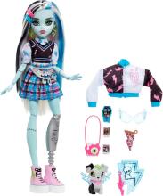 Monster High Frankie Stein Art.HXH73  lėlė – elektrinis mokyklos stilius su Watzie ir aksesuarais