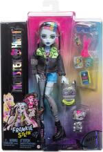 Monster High Frankie Stein Art.HXH73  lėlė – elektrinis mokyklos stilius su Watzie ir aksesuarais
