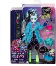 Monster High Creepover Party – Franki Stein pižamos stilius su Watzie ir aksesuarais