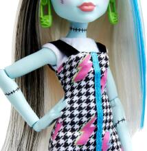 Monster High Franki Stein lėlė – su 11 lankstymo taškų ir aksesuarais