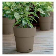Flower pot with tray Ethica &Oslash;30x29cm brown