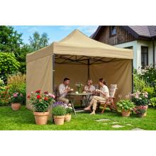 Sodo paviljonas 3 sienos 3 x 3m smėlinis