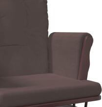 Bebe Basic Rocking Chair with Stool Art.290059 Grey  Supamoji kėdė