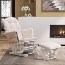 Bebe Basic Rocking Chair with Stool Art.290059 Grey  Supamoji kėdė