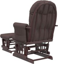 Bebe Basic Rocking Chair with Stool Art.290061 Lihgtgrey  Supamoji kėdė