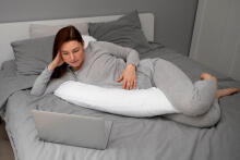 La Bebe™ Kids Wood Cot  Art.290261 White Комплект:Детская деревянная кроватка с ящиком+ постельное бельё+подковка Moon+масло для малыша 120x60см