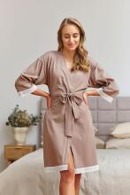 Dobranocka Art.SWW.7461.BEIGE chalatas nėščioms moterims