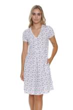 Doctornap  Cotton Night Dress Art.TCB.5335.PAPAYA Хлопковая ночная рубашка для беременных/кормления