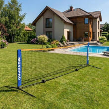 Universalus tinklas 305x140 cm 3in1 reguliuojamas badmintono, tinklinio, teniso MOVEPRO krepšys