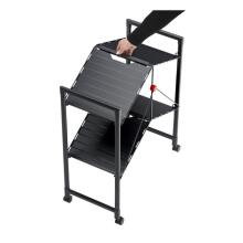 Folding shelf on wheels Quickboard / black
