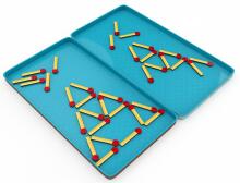 PURPLE COW kelioninis žaidimas Matchstick Puzzles (LT, LV, EE), 6886
