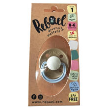 Rebael Round Latex Art.291998 Flamingo  Pacifier (nipple) made of 100% natural rubber 0-6 months (2 pcs.)