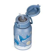 PETITE&MARS 150368 Stainless Steel Thermal Bottle with Straw 350ml