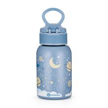 PETITE&MARS 150368 Stainless Steel Thermal Bottle with Straw 350ml