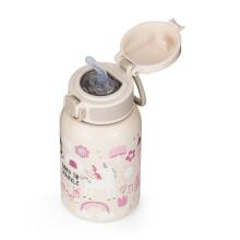PETITE&MARS 150380 Stainless Steel Thermal Bottle with Straw 350ml