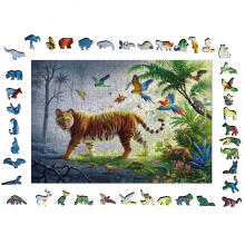 Ravensburger medinis dėlionė 500 vnt. Tigro džiunglėse