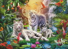 Ravensburger Dėlionė 1000 Detalių: Baltasis Tigras