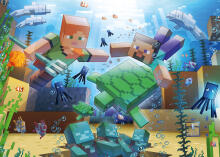 Ravensburger dėlionė 1000 dalių: Minecraft mozaika