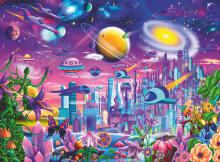 Пазл Ravensburger 200 деталей Космический город