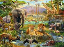 Ravensburger dėlionė 200 vnt. Savanos gyvūnai