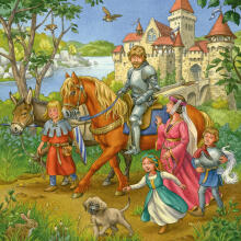 Ravensburger dėlionė 3x49 vnt. Riterių turnyras