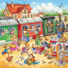 Ravensburger dėlionė 3x49 vnt. Atostogos kaime