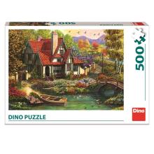 Dino dėlionė 500 vnt. Sodyba prie ežero