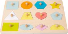 Adena Montessori Wooden Art.294587 Montessori Wooden Puzzle Board
