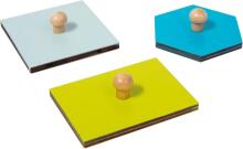 Adena Montessori Wooden Art.294587 Montessori Wooden Puzzle Board