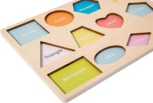 Adena Montessori Wooden Art.294587 Montessori Wooden Puzzle Board