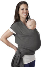La Bebe™ Huggi Sling Cotton Grey Cloud Art.294742  Austas diržas iš natūralios medvilnės (470x54 cm)